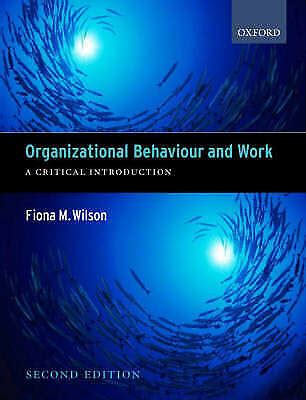 organizational behaviour and work a critical introduction paperback PDF