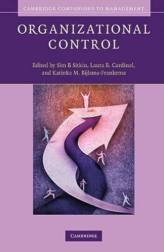 organizational control cambridge companions to management PDF