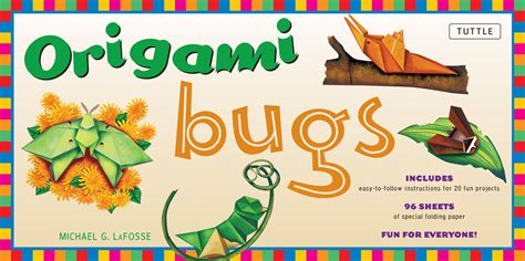 origami bugs kit origami kit with 2 books 96 papers 20 projects Kindle Editon