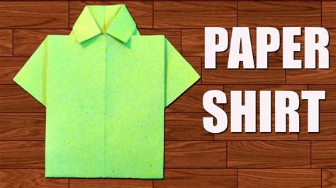 origami shirt with regular sized paper