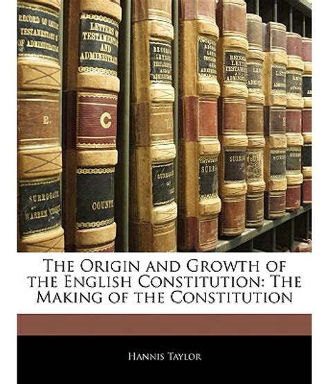 origin growth english constitution vol Reader