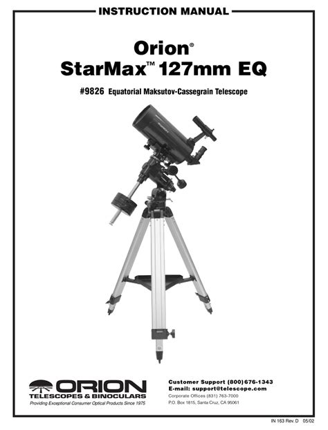 orion 9 25 eq g telescopes owners manual Epub