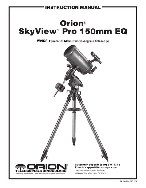 orion 9968 telescopes owners manual Doc