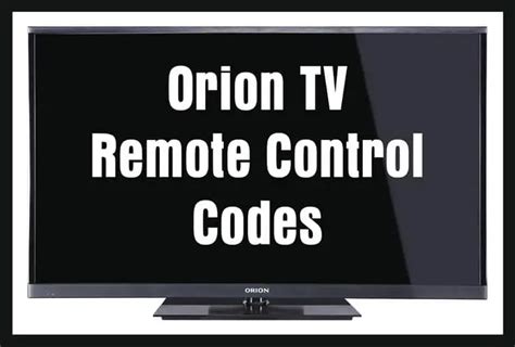 orion tv remote codes for tivo Epub