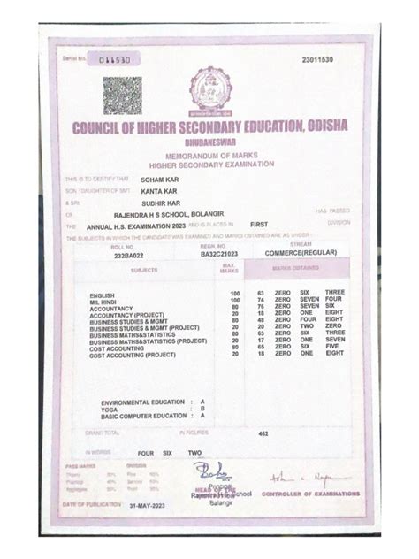 orissa board mark sheet copy Doc