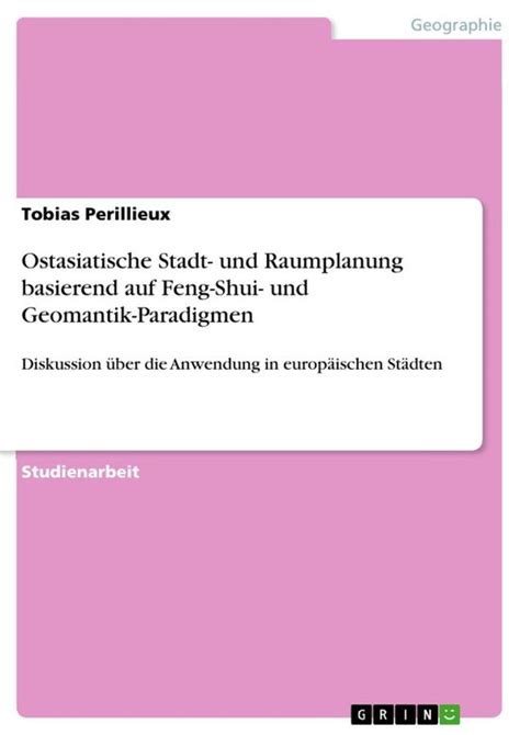 ostasiatische raumplanung basierend feng shui geomantik paradigmen Kindle Editon