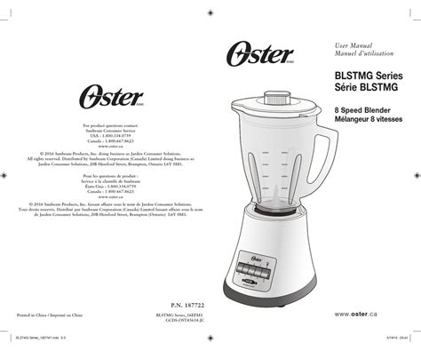 oster blstmg blenders owners manual Kindle Editon