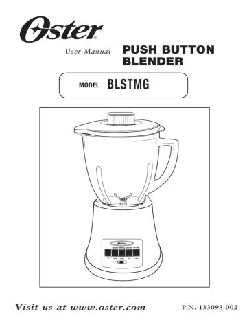 oster blstmg blenders owners manual Kindle Editon