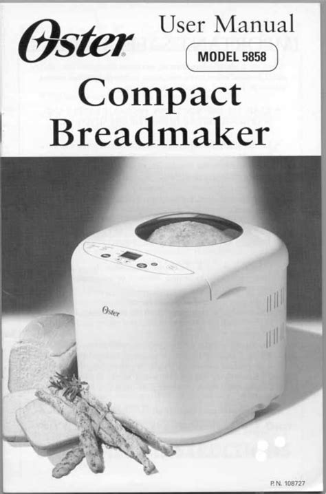 oster bread machine manual 5858 Reader