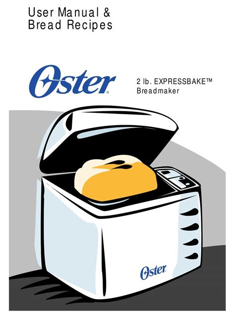 oster bread machine user manual Epub