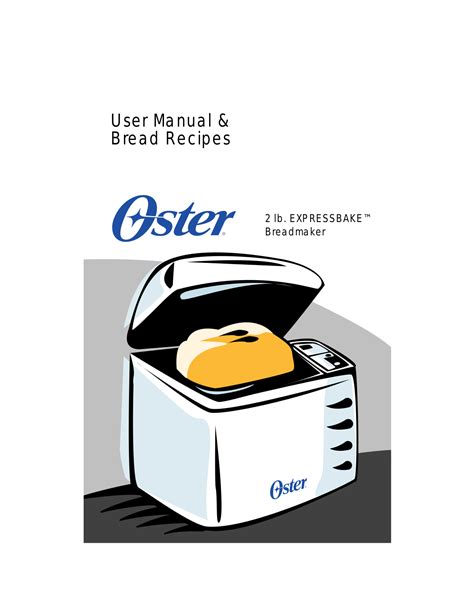 oster bread maker manual Doc