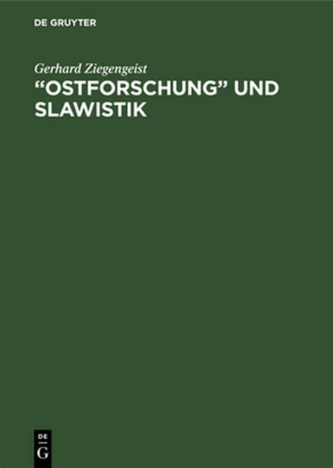 ostforschung und slawistik kritische auseinandersetzungen Doc