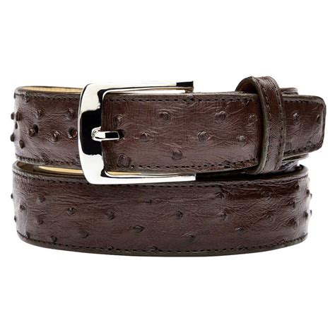 ostrich dress belt