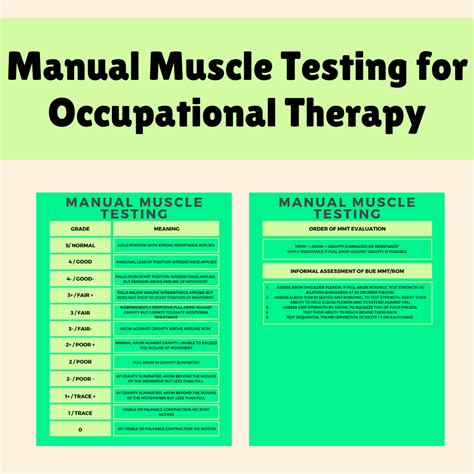 ot manual muscle testing Kindle Editon