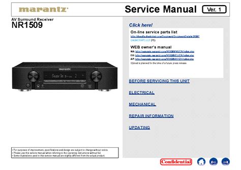 other marantz category manual PDF