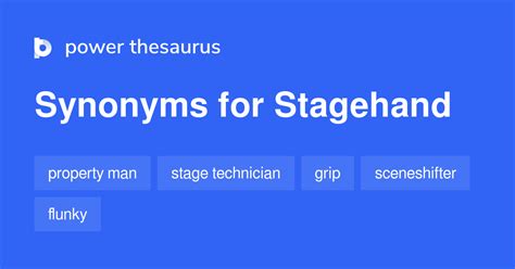 other words for stagehand