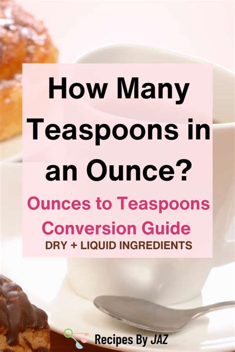 ounce to teaspoon dry