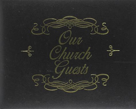 our church guests black bonded leather gilded page edges bonded leather guest books PDF