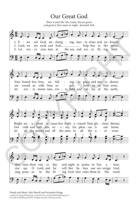 our great god sheet music Ebook PDF
