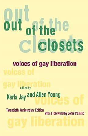 out of the closets voices of gay liberation Epub