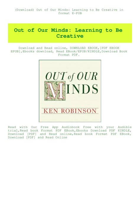 out_of_our_minds_learning_to_be_creative_pdf Reader