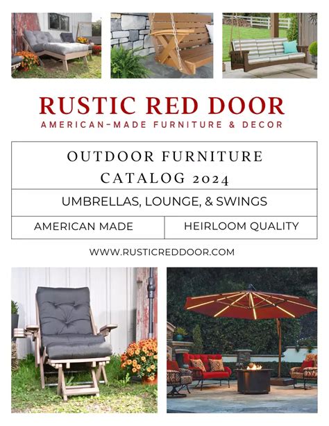 Outdoor Furniture Catalog
