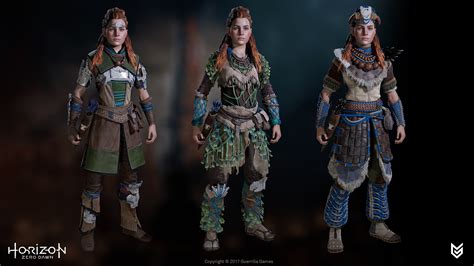 outfits in horizon zero dawn