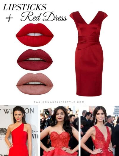 outfits that go with red lipstick