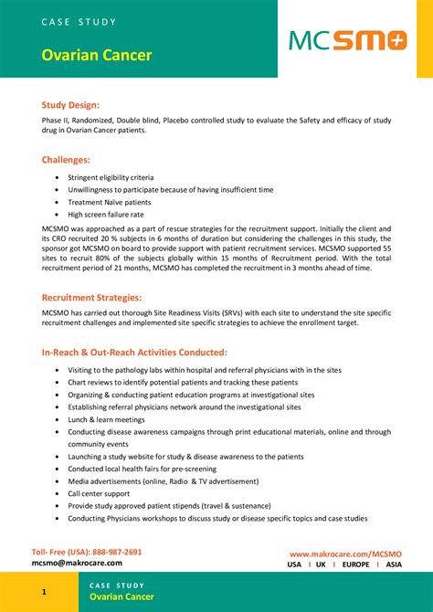 ovarian cancer cdcd case study instructors guide Epub