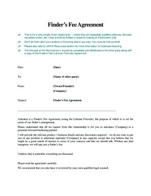 overage finders fee agreements Ebook Kindle Editon