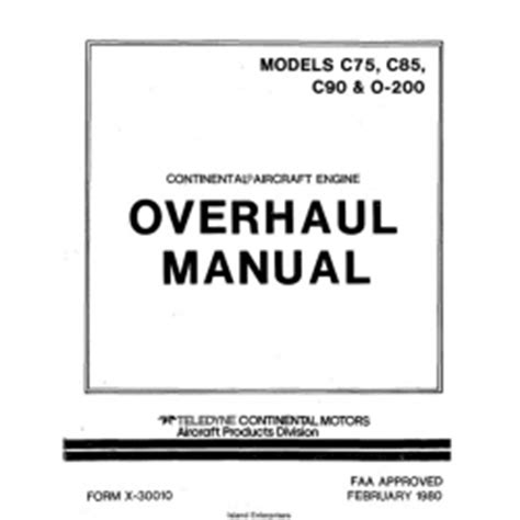 overhaul manual o 200 Epub