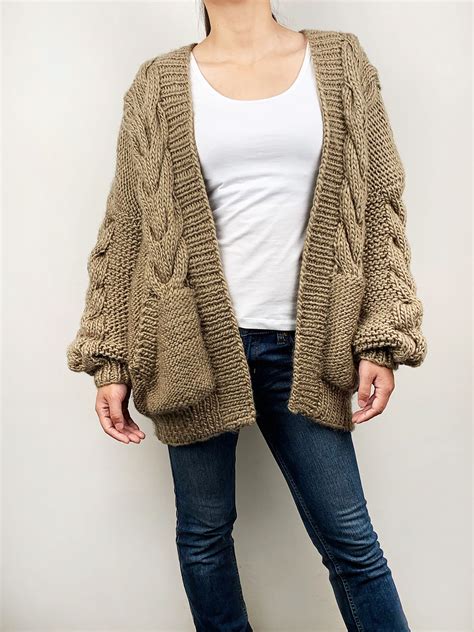 oversized cardigan sweater women's