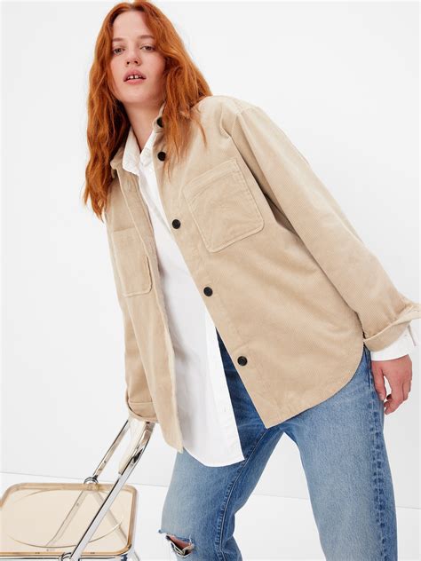 oversized corduroy shirt