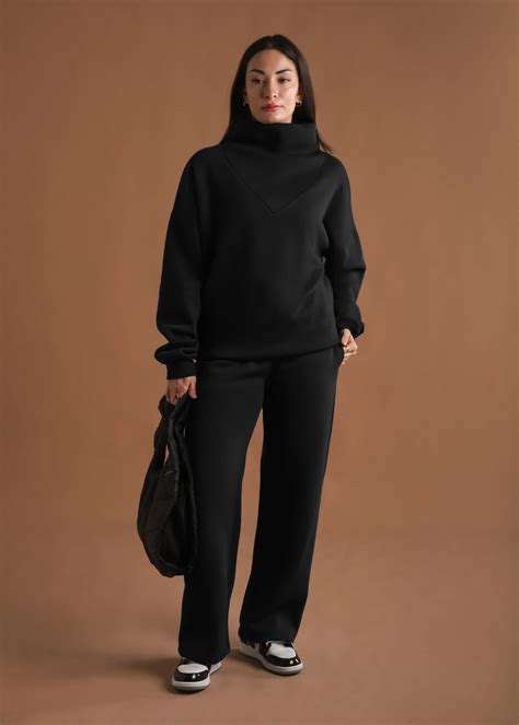 oversized cowl neck sweatshirt