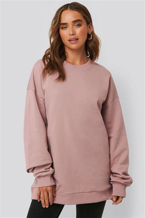 oversized crew neck sweatshirt