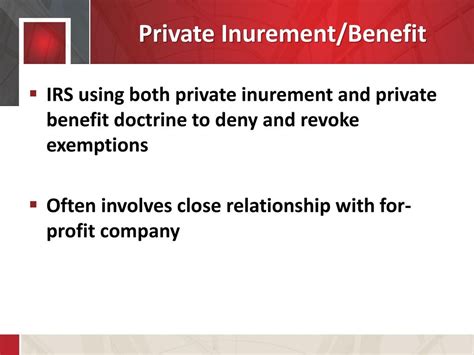 overview of inurement private benefit issues Reader