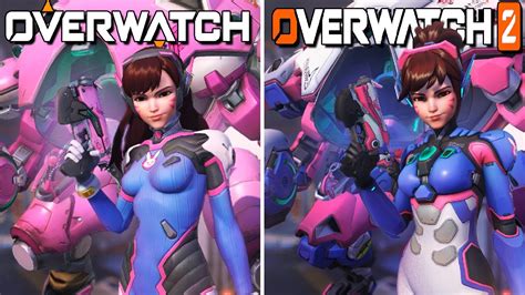 overwatch 1 vs overwatch 2 dva comparison