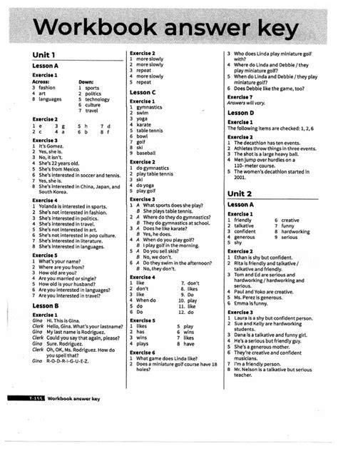 ovid workbook answer key PDF