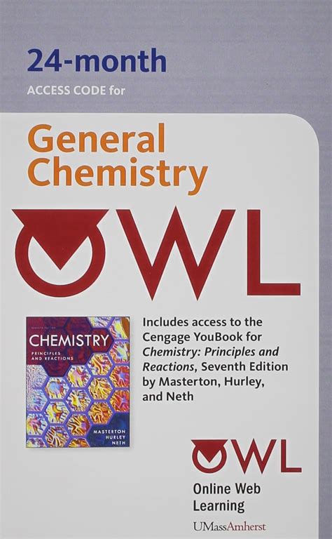 owl youbook 24 months printed access card for masterton hurleys chemistry principles and reactions 7th Kindle Editon