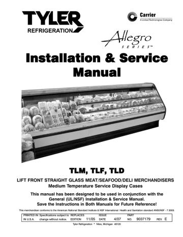 owner manual for tyler refrigeration and maintenance Kindle Editon