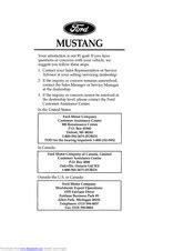 owners manual 07 gt mustang PDF