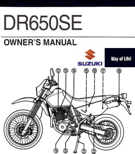 owners manual dr650 2008 PDF