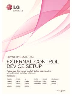 owners manual external control device setup Reader