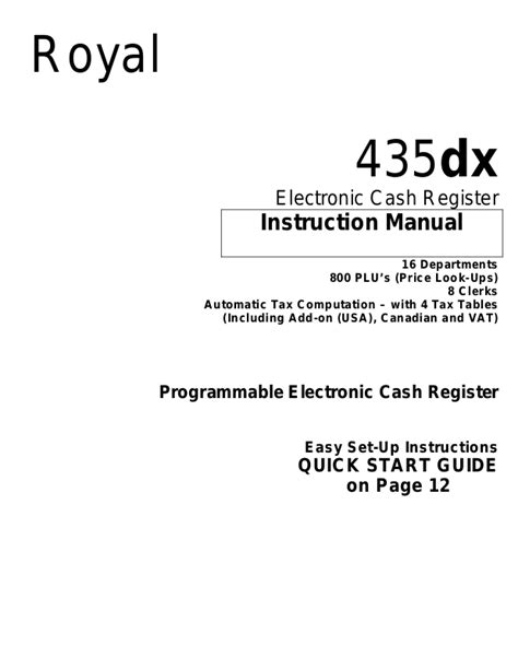 owners manual for 435dx Reader