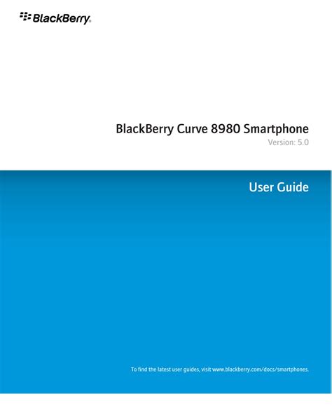 owners manual for blackberry curve Kindle Editon