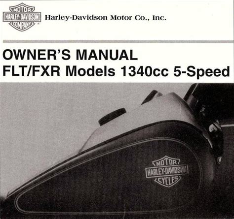 owners manual for harley fxr PDF