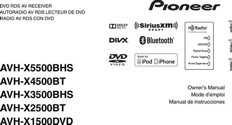 owners manual for pioneer avh x3500bhs Epub