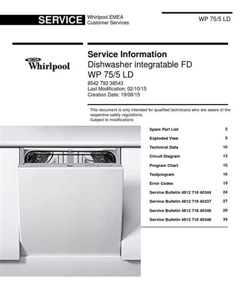 owners manual for whirlpool dishwasher Reader