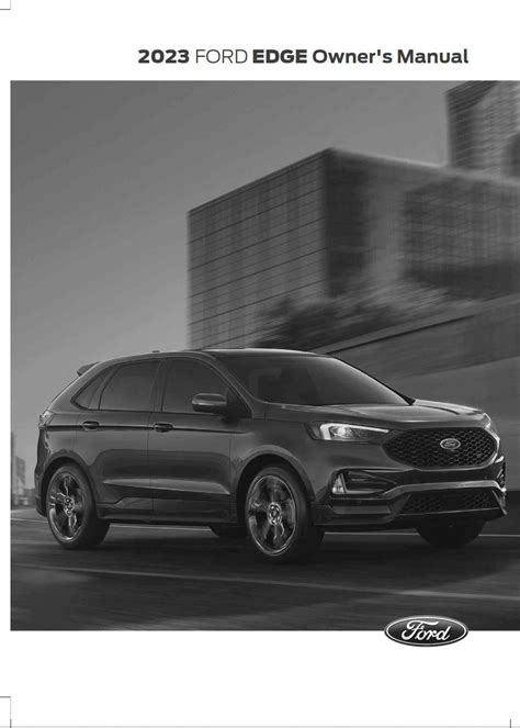 owners manual ford edge PDF