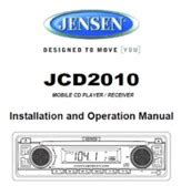 owners manual jensen jcd2010 PDF